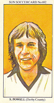 Steve Powell Derby County 1978/79 the SUN Soccercards #692